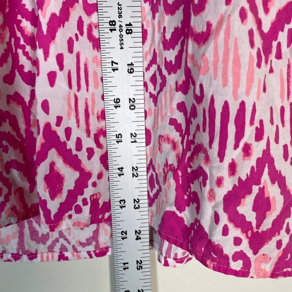Lilly Pulitzer small Willa Top Long Sleeve Pink Blouse magenta tons of fun - Picture 8 of 15